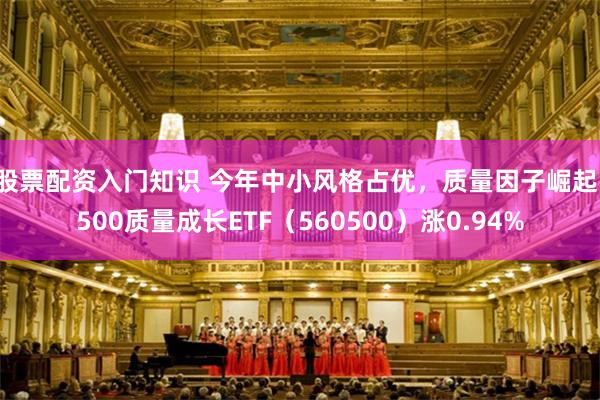 股票配资入门知识 今年中小风格占优，质量因子崛起，500质量成长ETF（560500）涨0.94%