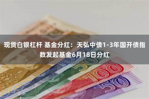 现货白银杠杆 基金分红：天弘中债1-3年国开债指数发起基金6月18日分红